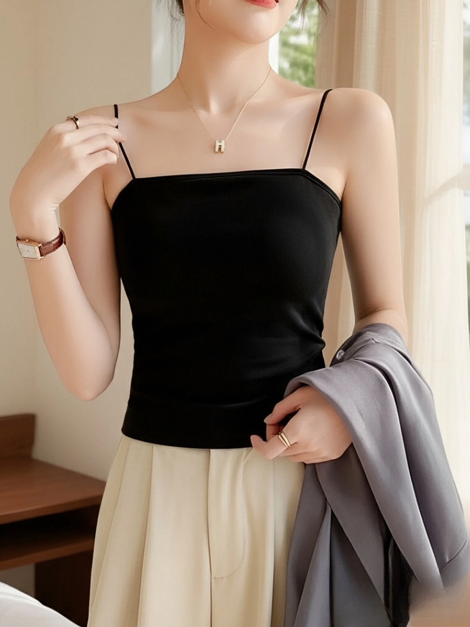 

Женский летний комплект: топ-бюстье на одно плечо с перекрестным дизайном, для ношения как нижнее или верхнее, из смесового хлопка, приталенный крой, стиль Bal Sle