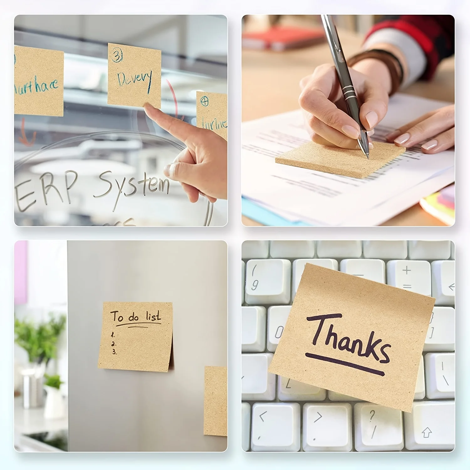 640 Sheets Sticky Notes Self-Stick Notes Pads Easy to Post for Office Shool Home 80 Sheets/Pad