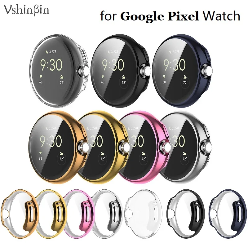 30PCS Smart Watch Protective Cover for Google Pixel Watch 2 / 1 Soft TPU Full Cover Screen Protector Case