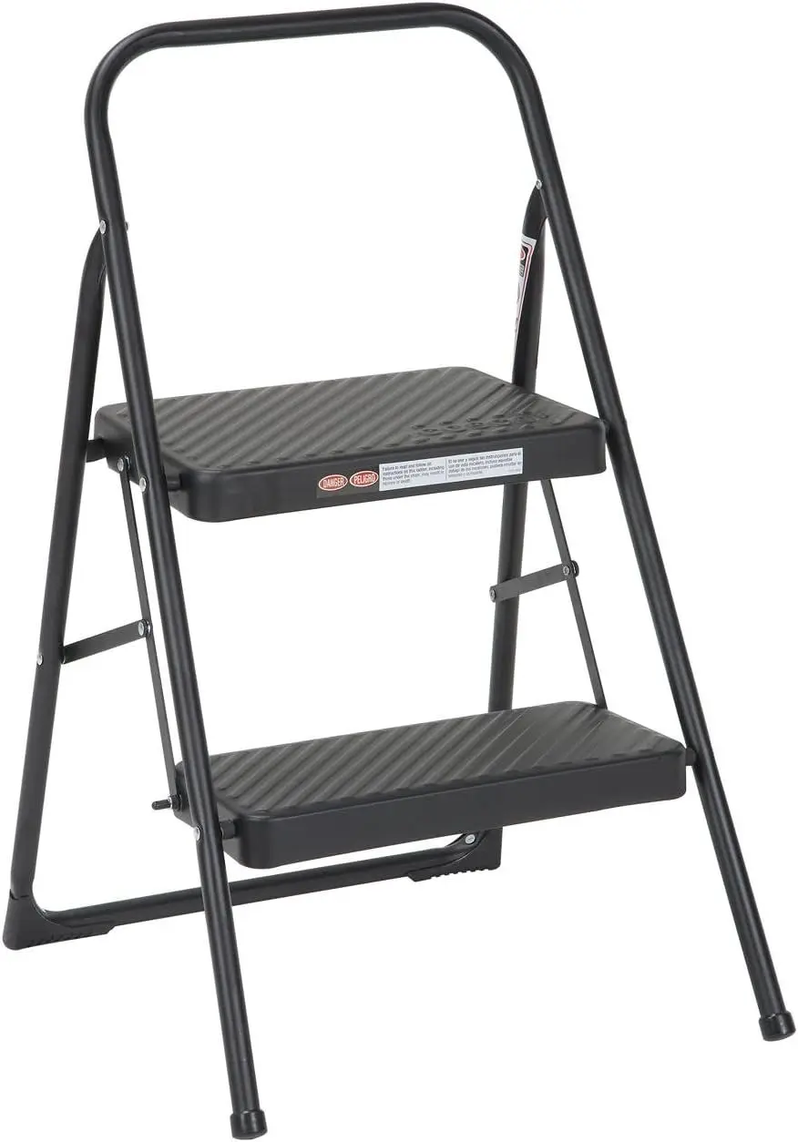 

COSCO 11135BLK1E 2 Household Folding Steel Step Stool, 1-Pack ladder for home