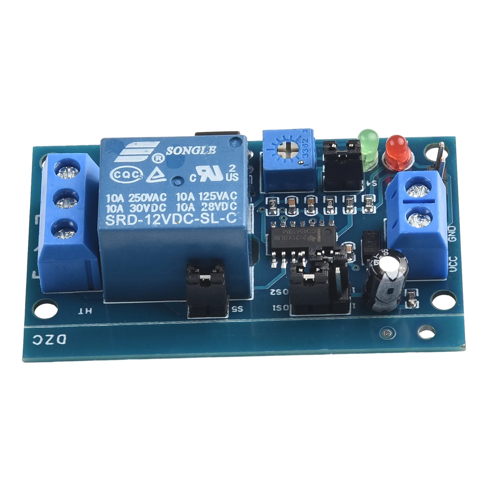 Delay Relay Switch Practical 12V Normally Open Time Delay Relay Module with 8 Time Ranges 250V AC/10A 30V DC/10A