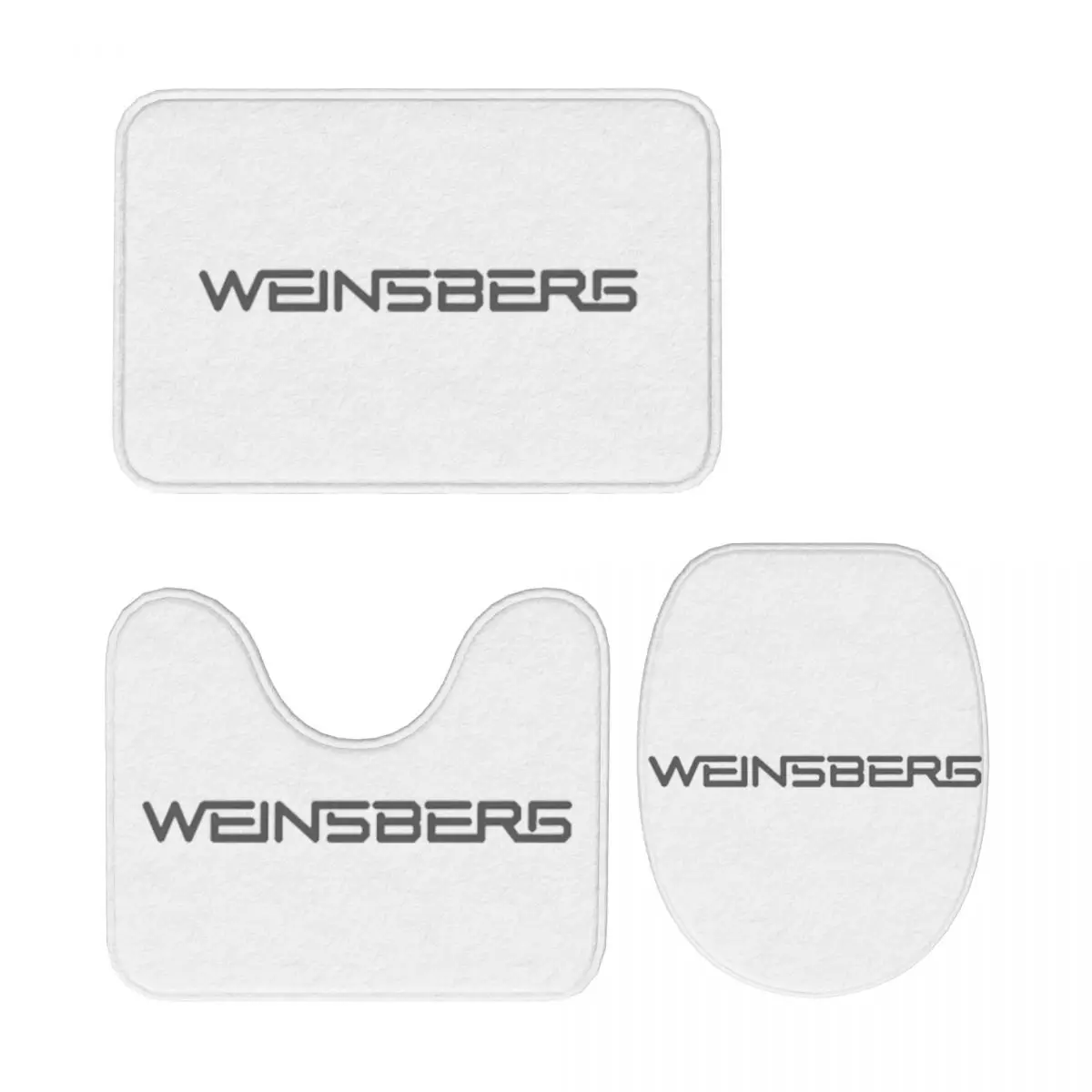 

Weinsberg Caravan 3 Piece Bath Mat Bathroom Set Toilet Lid Cover Home Decor Non-Slip Carpet Floor Rug