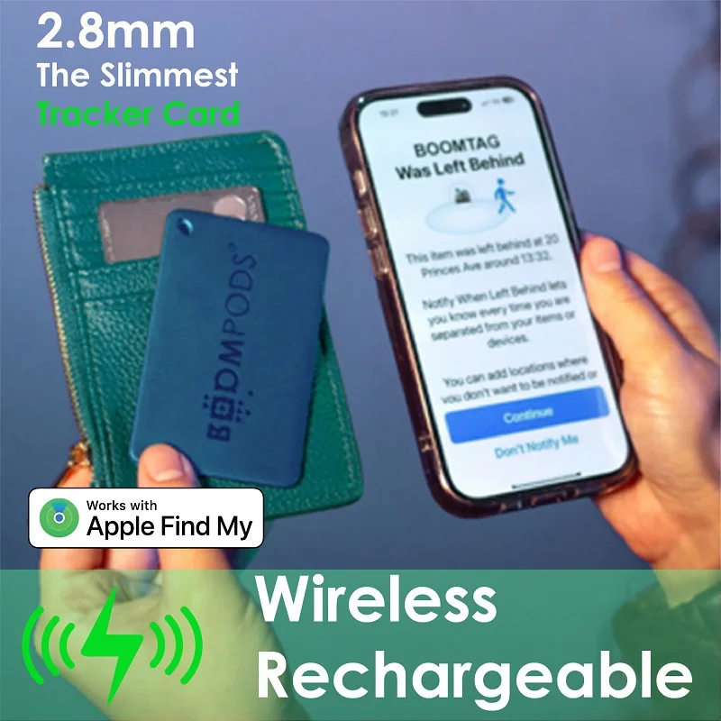 Smart Airtag Card Wireless Charging GPS Tracker Works With Apple Find My Anti-Lost Locator For Passport Wallet Mini Tag Iphone