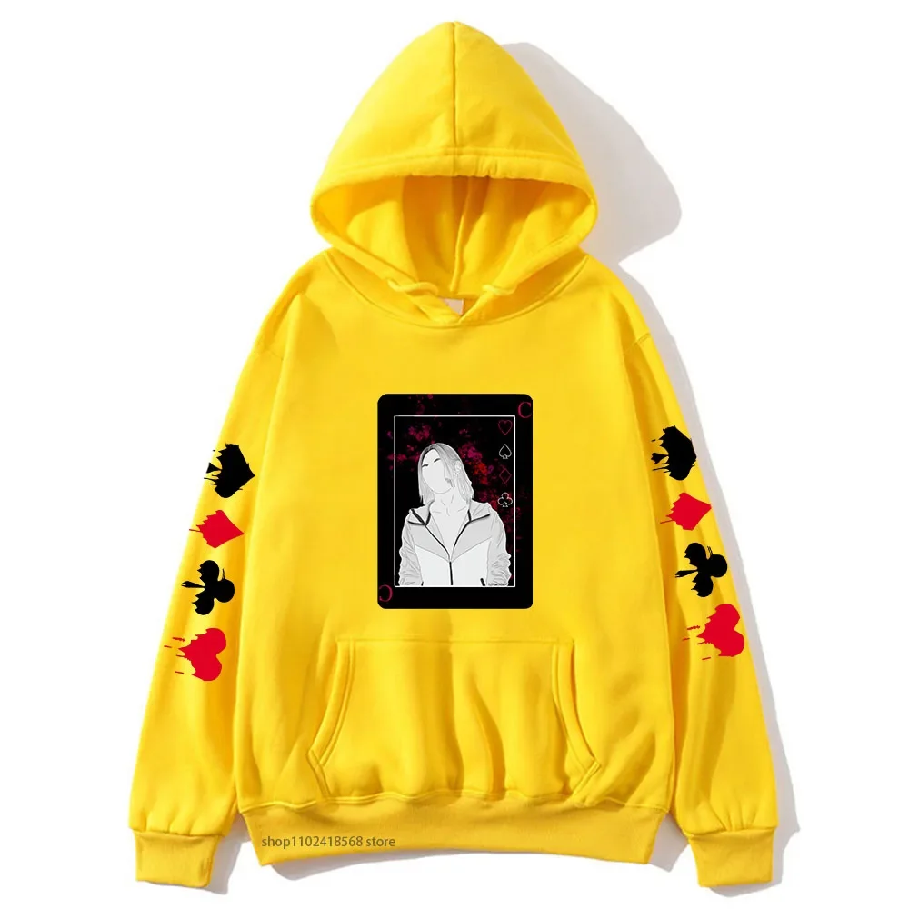 Anime Alice In Borderland Hoodies Kawaii Cartoon Chishiya Playing Card  Mens/Women Sweatshirt Harajuku Unisex Fashion Streetwear