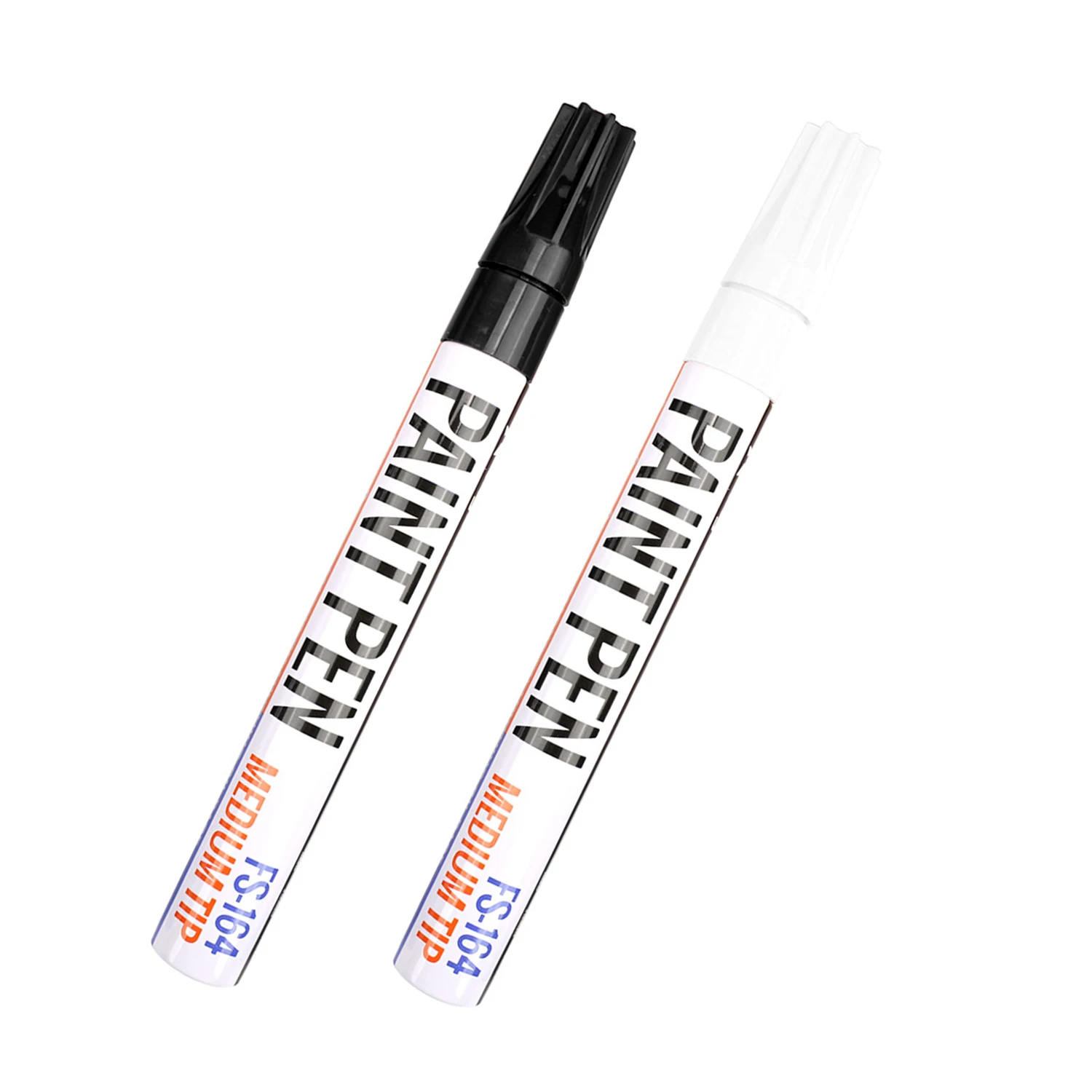 Black/White Oil Based Paint Pens, Permanent Marker for Metal, Wood, Canvas, Fabric, Plastic, Tire, Glass, Waterproof