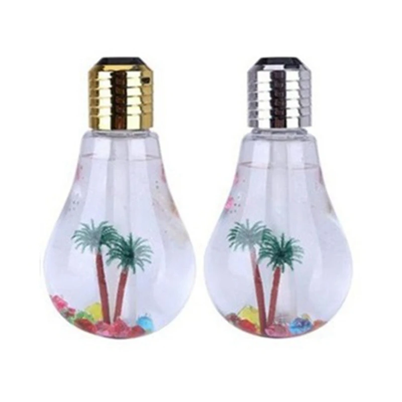 เครื่องเพิ่มความชื้นในอากาศเครื่องพ่นไฟตกแต่งพร้อมไฟไฟ LED กลางคืนสีสันสดใสสำหรับสำนักงานหลอดโคมไฟ