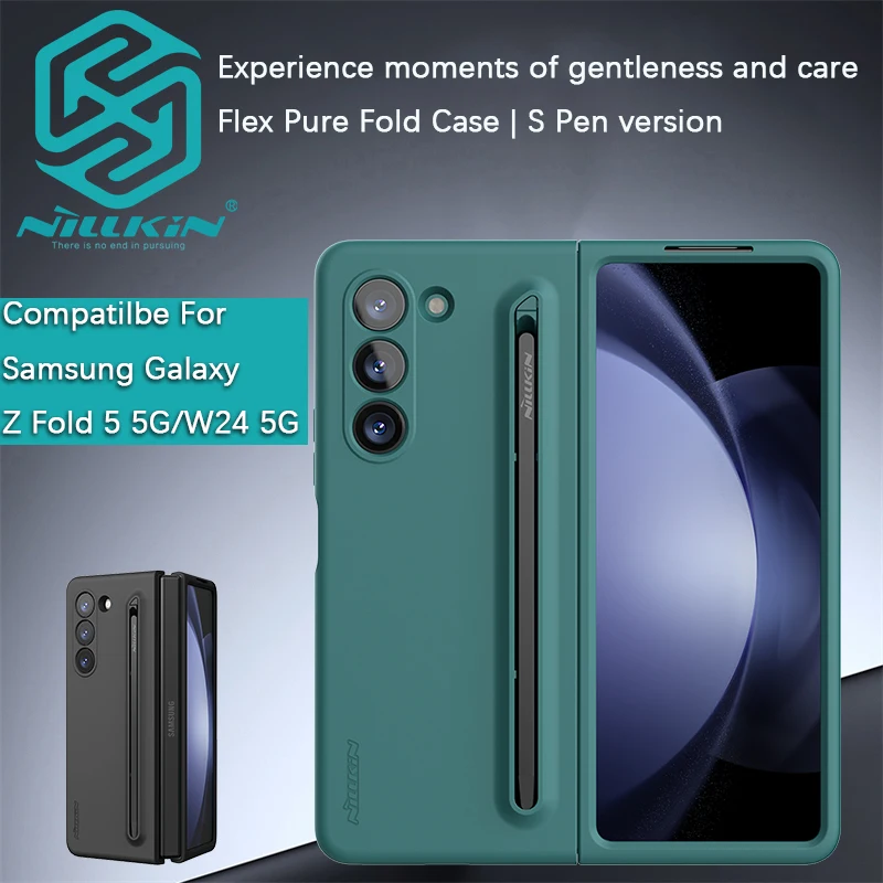 Nillkin For Samsung Galaxy Z Fold 6/Z Fold 5/W24 Flex Pure Fold Case (S Pen version) Liquid silicone protective cover phone case