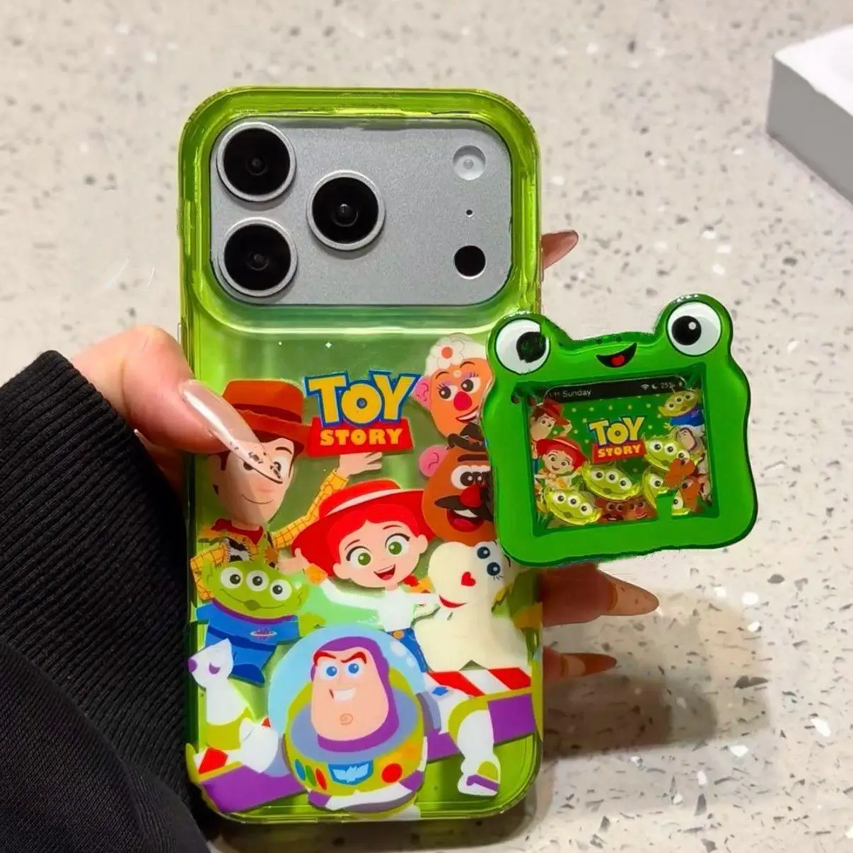 Hurtownia etui na telefon Toy Story 5 Lilypad Cartoon Phone Stand kompatybilne z IPhone 17 PM/16/15/14 Plus…