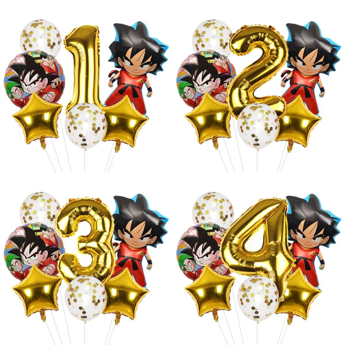 Globo de Mylar de Personaje de Dragon Ball Z, Espada de Trunks, para Fiesta de Cumpleaños con Temática de Anime, Adorno para Pastel de Niño