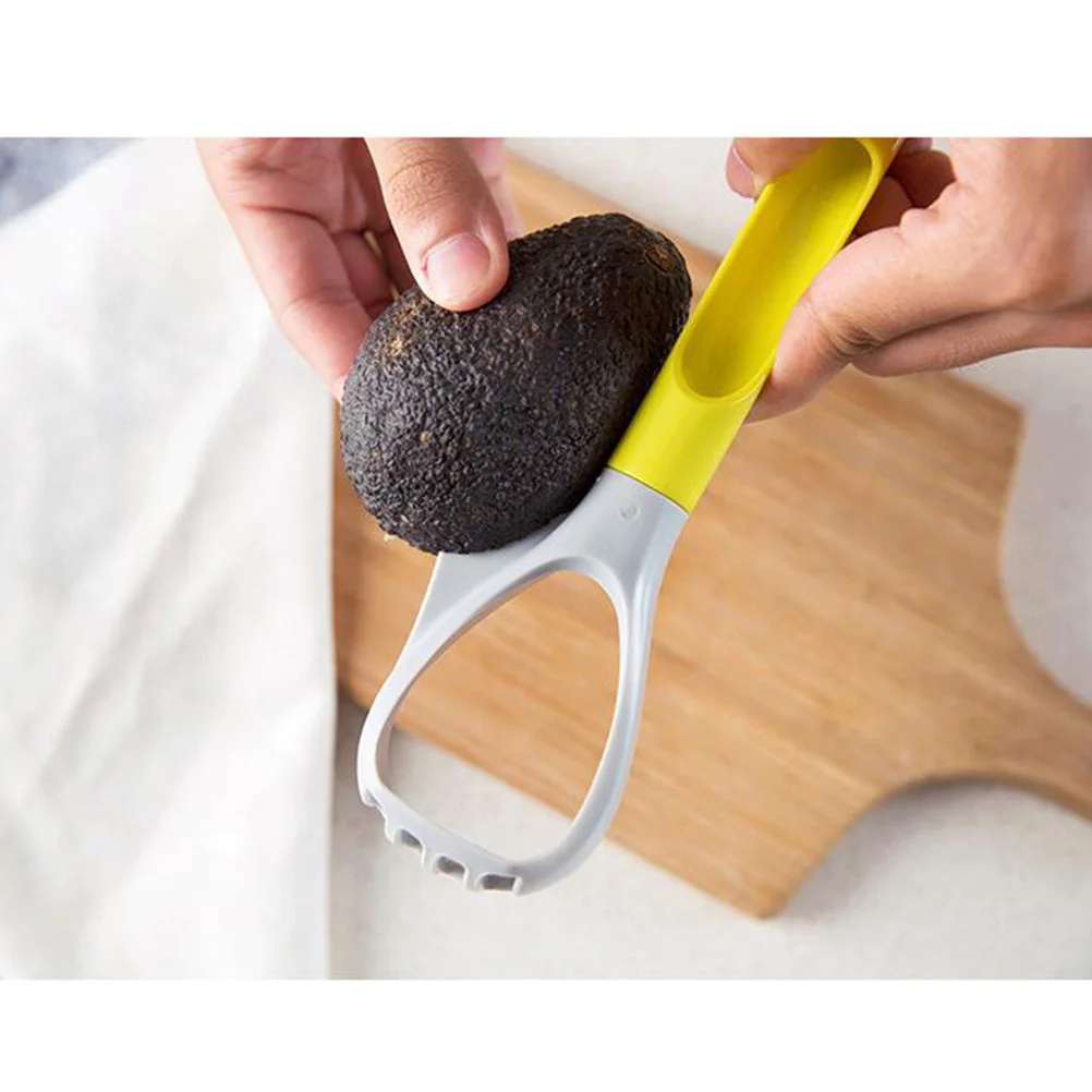 

2Pcs Avocado Cutter Tool Multifunction Slicer Corer Peeler Masher Fruit Core Remover Kitchen Use Avocado Tool