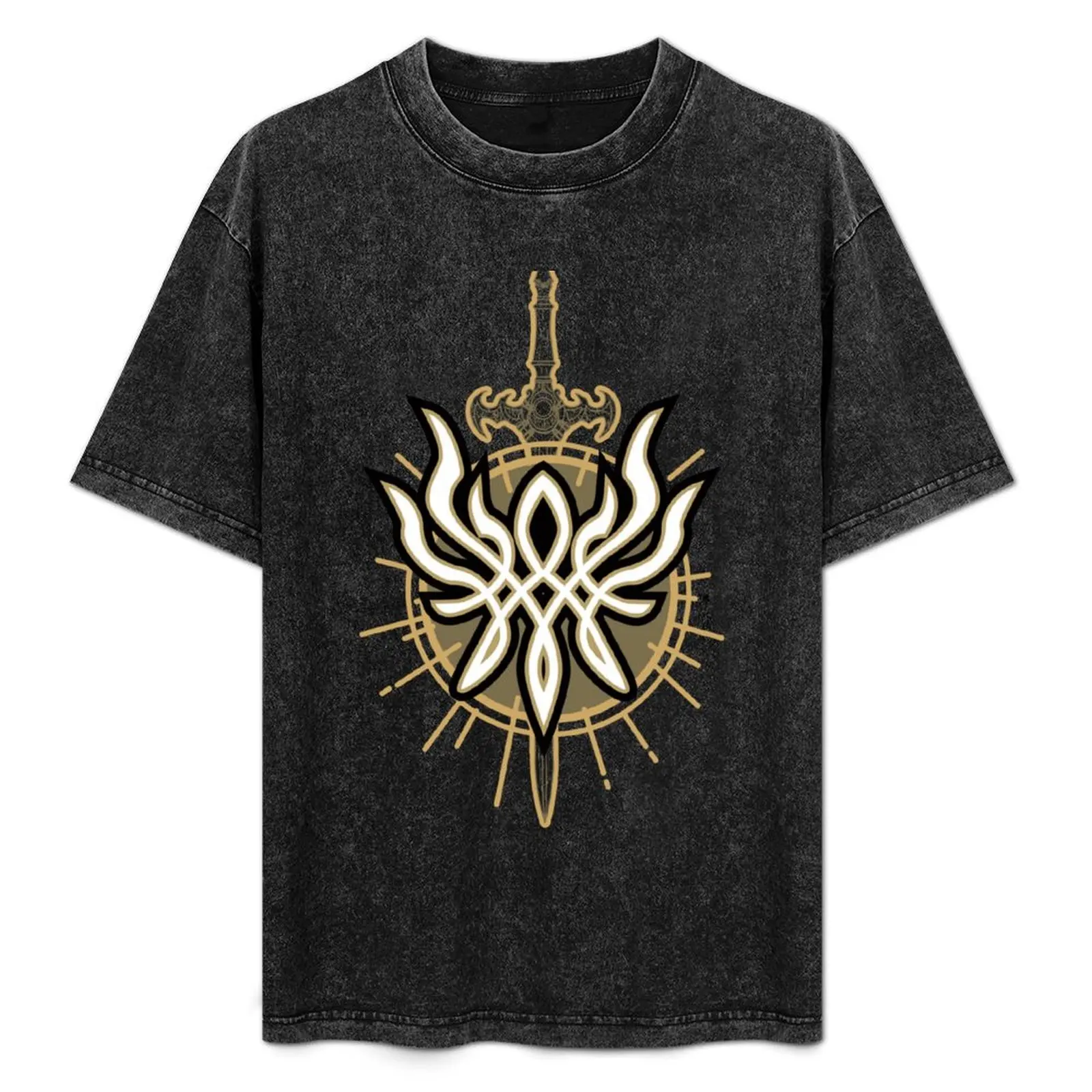 Fire Emblem Byleth Sword T-Shirt summer tops blue archive graphic tee shirt oversized graphic tee anime shirts men