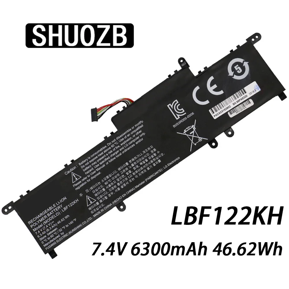 

SHUOZB LBF122KH Laptop Battery For LG Xnote P210 P220 P330 Series Notebook P210-G.AE21G P210-GE25K P210-GE2PK 7.4V 46WH 6300mAh