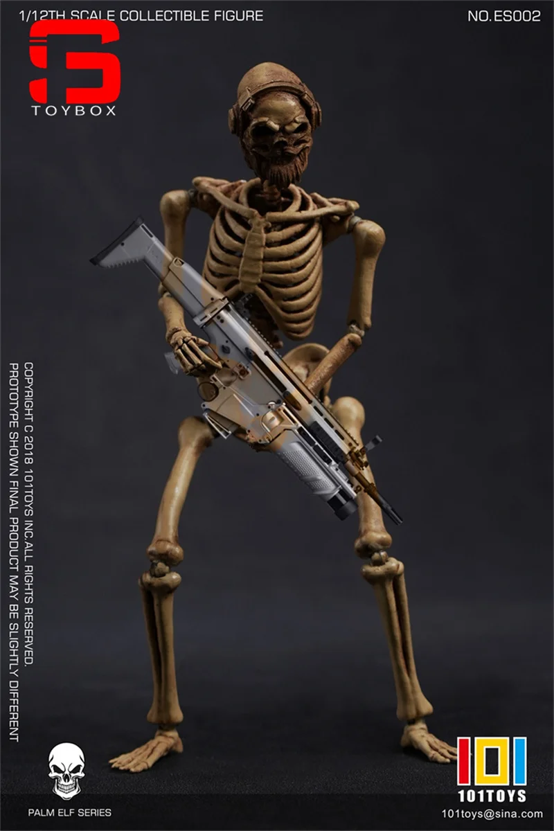 재고 있음 101TOYS ES001 ES002 1/12 스켈레톤 프레임 바디 16.5cm 팜 엘프 시리즈 슈퍼 유연한 남성 입상 모델 바디