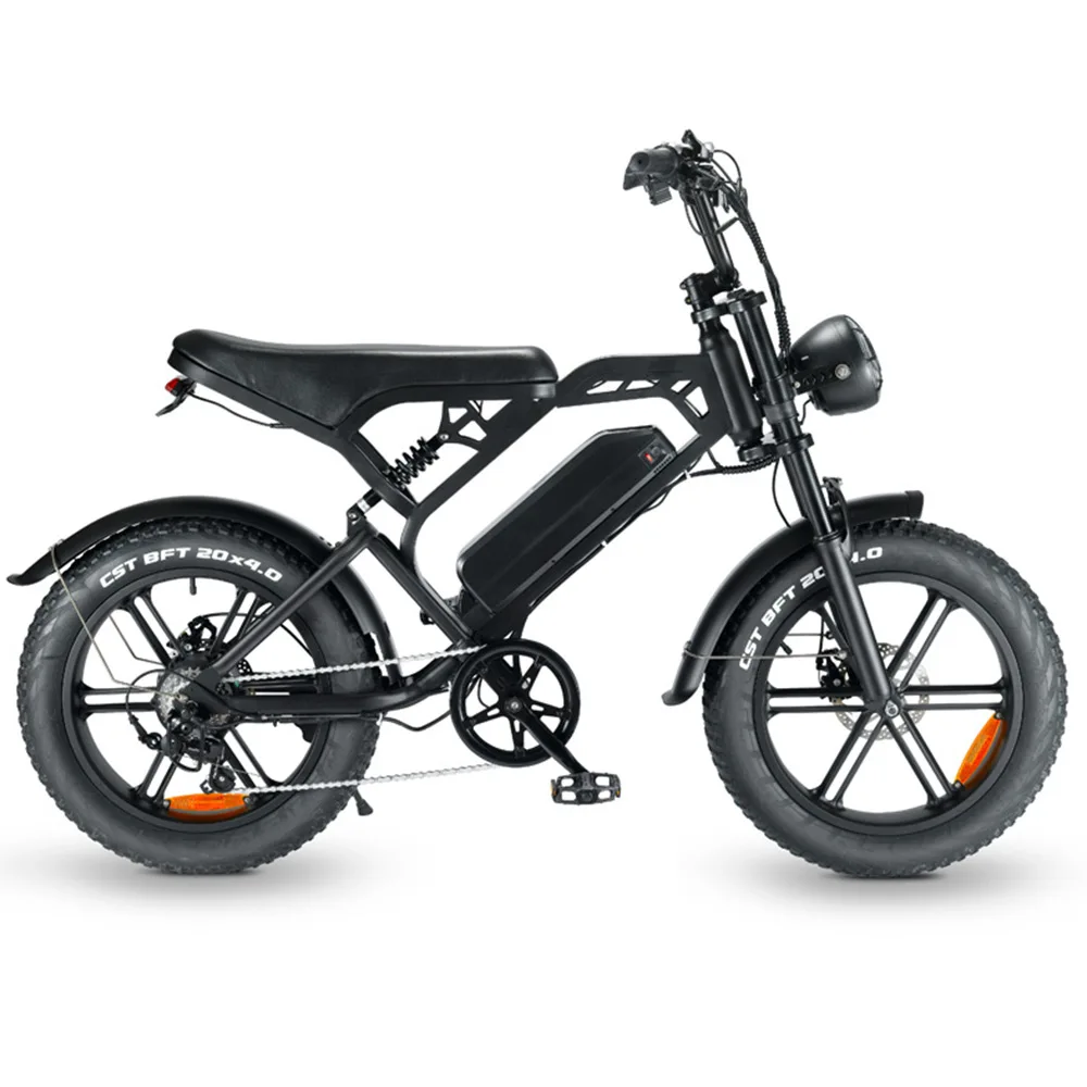 EU Warehouse Fat Tire Electric Bike 20inch V20 Foldable E Bike Price 500W 750W Motor 15AH Battery Electric Bicycle