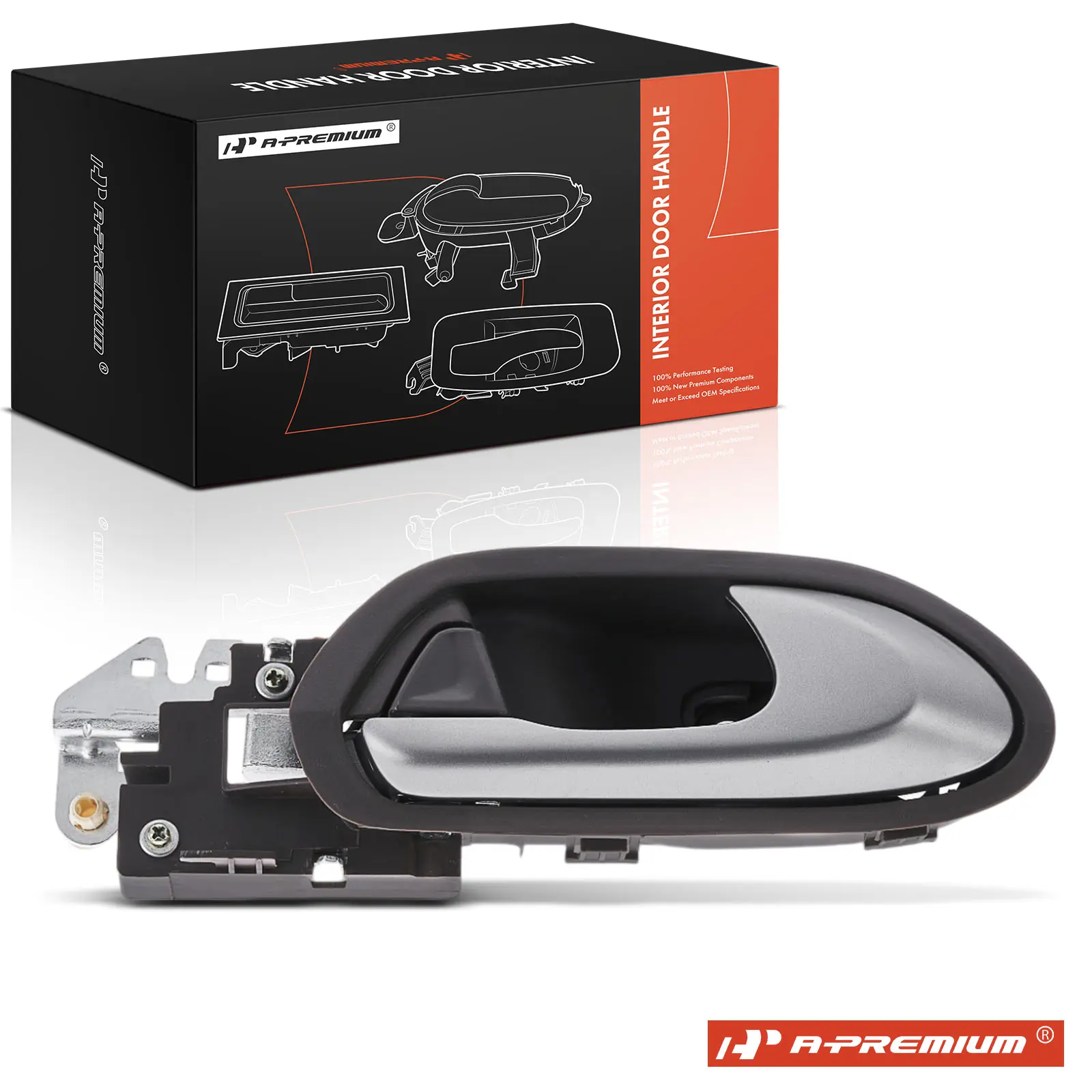A-Premium Pro Version All Metal Rear Passenger Side Interior Door Handle for Honda Civic 2006-2009