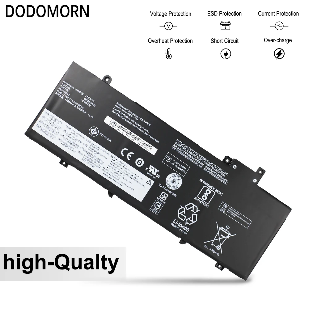 High Quality L17L3P71 Battery For Lenovo ThinkPad T480S Series 01AV478 SB10K97620 SB10K97621 SB10K01AV479 01AV480 L17M3P1