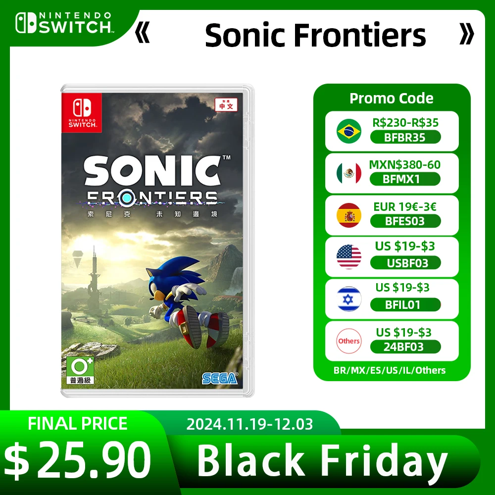 Nintendo Switch Game Deals - Sonic Frontiers - Nintendo Switch Physical Game Card RPG Genre for Switch OLED Lite