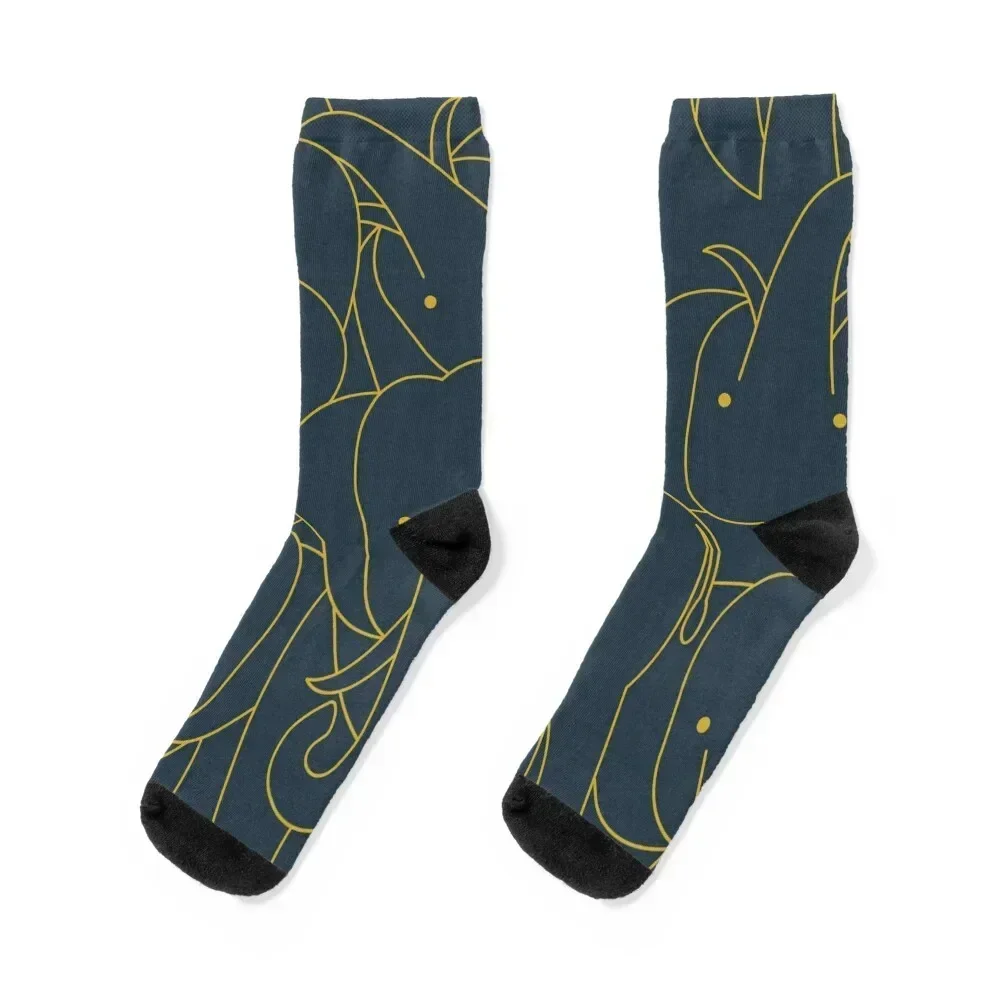 Minimalist Elephant Socks Argentina aesthetic hiphop warm winter Designer Man Socks Women's