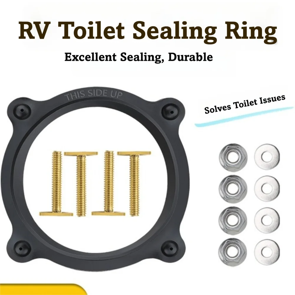 Multipurpose Floor Flange Seal Durable Replacement Part RV Toilet Seal Kit Flange Mounting Seal Repair Toilet Flange Repair Kit