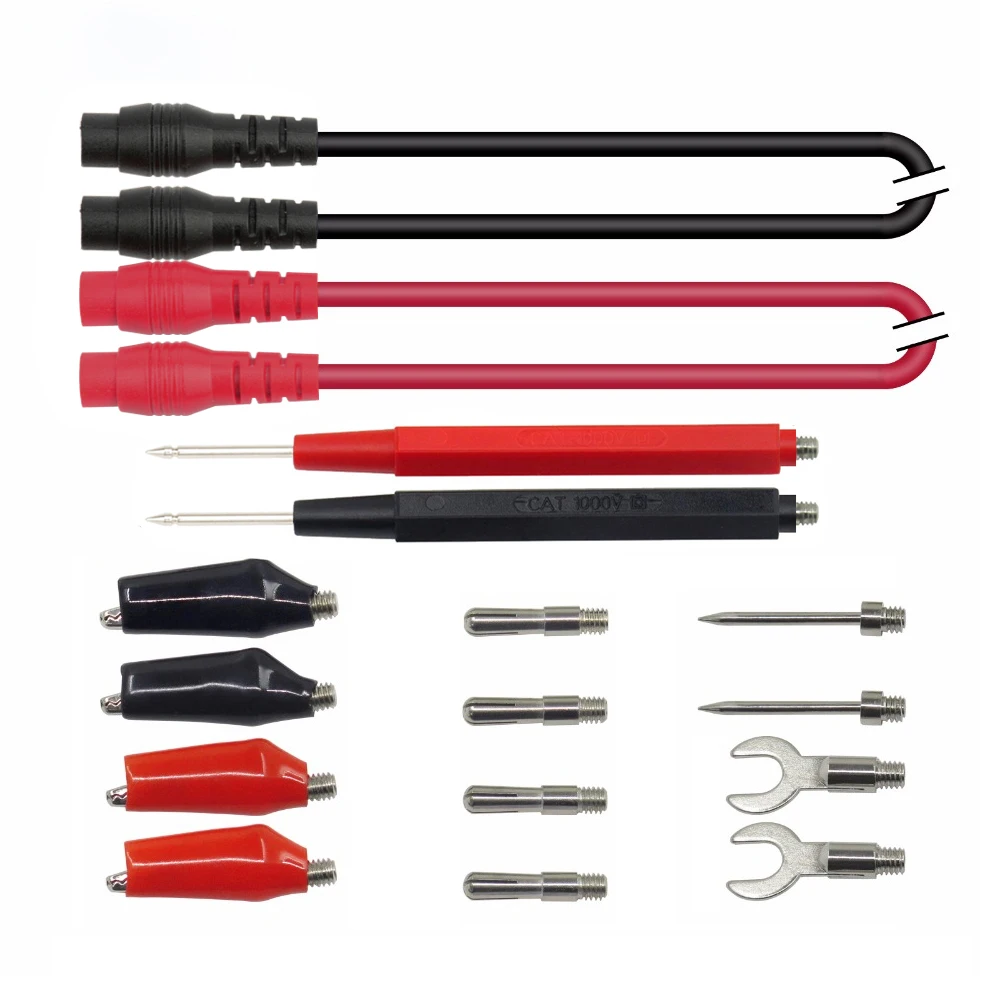 Electrical Multimeter Probe Teste Leads for Multimeter Wire Cable with Alligator Pliers Needle Tip Feeler Test Lead Kits