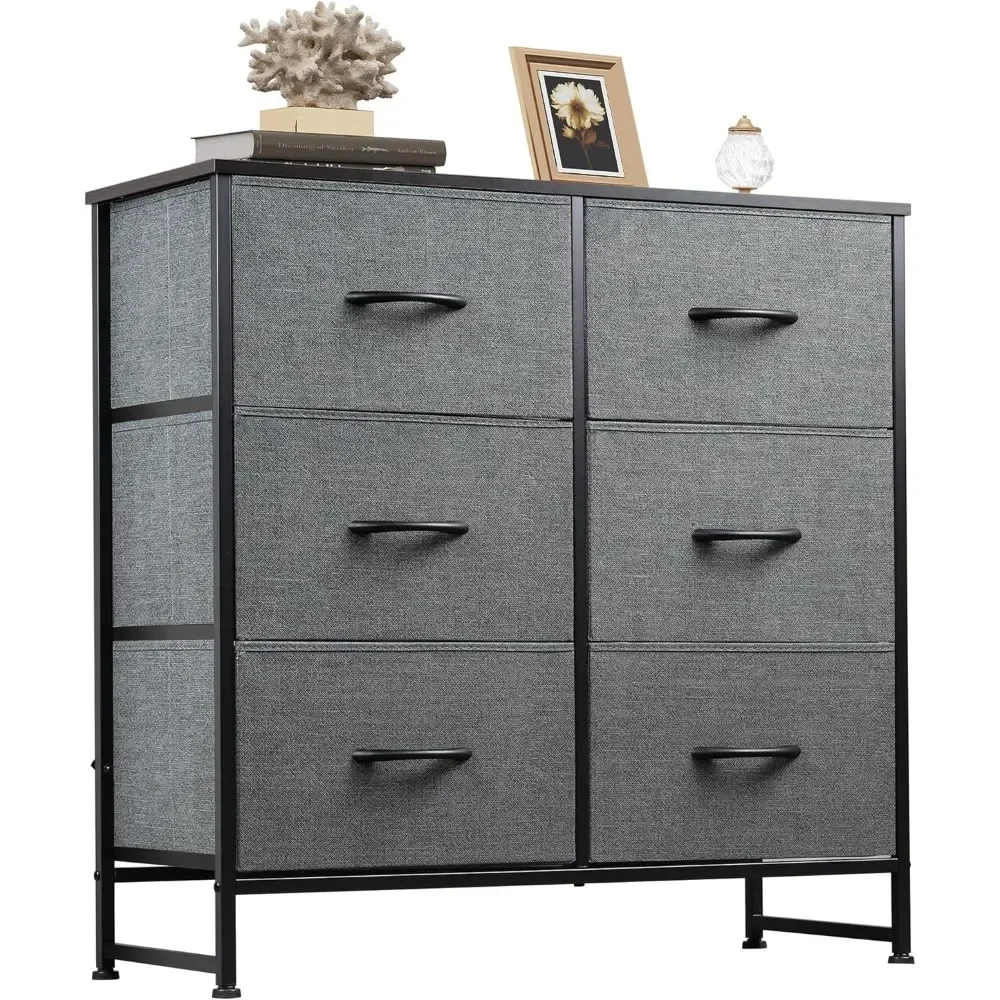 

Fabric Dresser for Bedroom,Storage Tower with Fabric Bins, Chest of Drawers for Closet, Living Room, Hallway