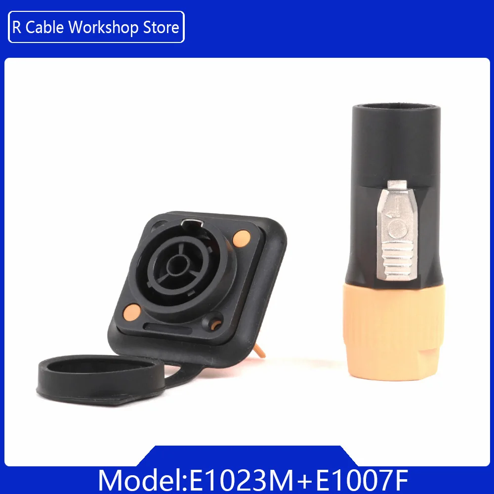 2 Stuks 3 Pins IP65 Waterdichte Vergrendeling Powercon Connector 20A 250V Power Stekker Of Vrouwelijke Chassis Socket connector