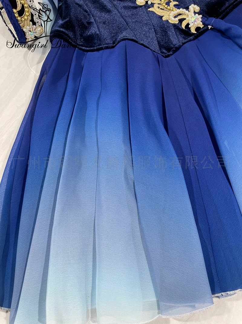 大人のロイヤルブルーのお守り女性バリエーション女性プロフェッショナルバレリーナコスチュームドレスBT4194