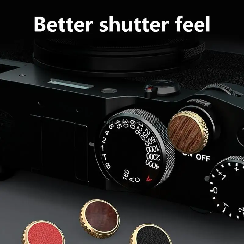 

Decorative Brass and PU Leather Shutter Button for X100T/X100F/X100S Threaded Digital Cameras with Anti Loss Circlet