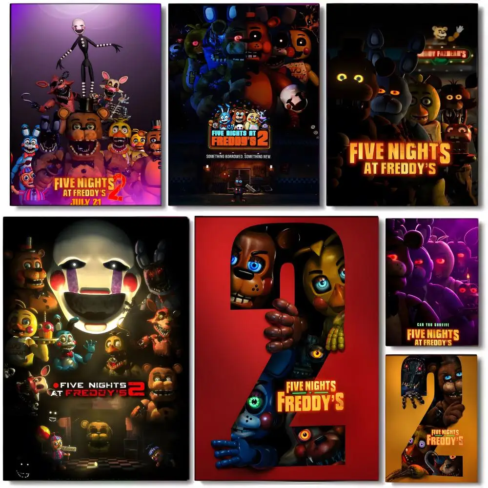 ANIME F-Five N-Nights Freddys Poster Wall art print art suitable for living room bedroom bar parlor home decor gift