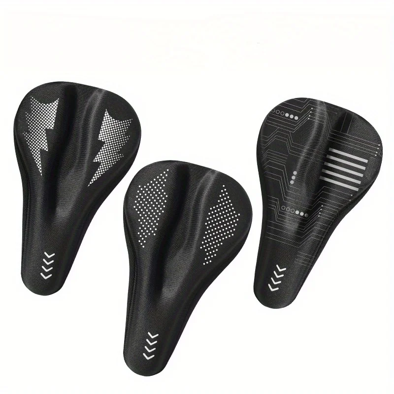 Outdoor Riding Mountain Bike Cushion Cover, Thickened Silicone Soft Cushion Cover Cushioned Bicycle Cushion Riding Accessories