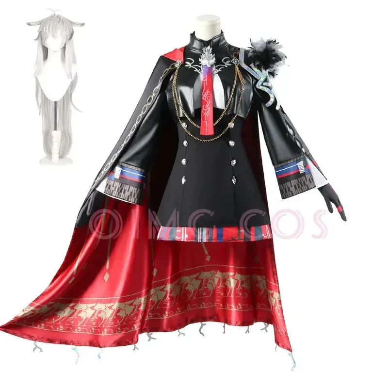 

Arknights Lappland Cosplay Costume Uniform Anime Halloween Wig Costumes for Men Game