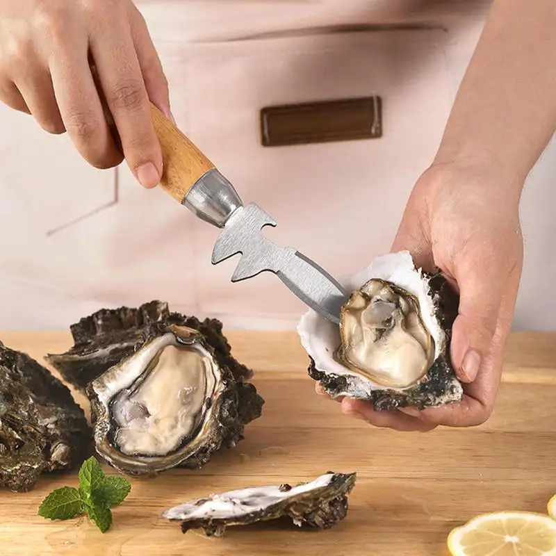 Oyster Shucking Cutter Sturdy Kitchen Tool Shellfish Shucker Seafood Tools Oyster Shucking Clamp With Easy Control For Family