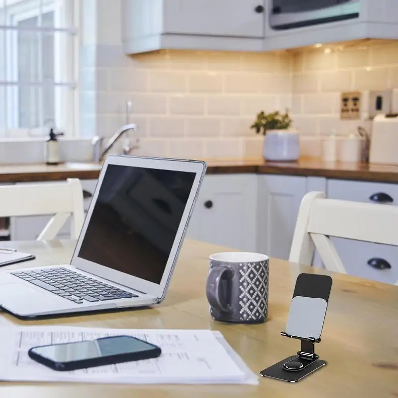 

Офисная подставка для телефона для стола, складной вращающийся на 360° держатель для телефона из алюминиевого сплава, электронные устройства, поддержка стола, принадлежности для дома