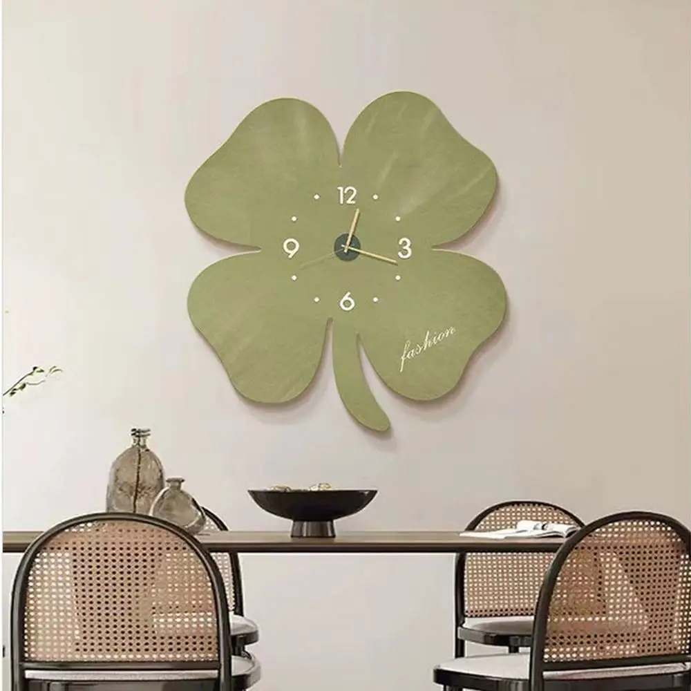 Nordic Silent 3D Flower Decors Wall Clock Warm Light Adjustable Hanging Clock with Light Accurate INS Luminous Wall Clock Office