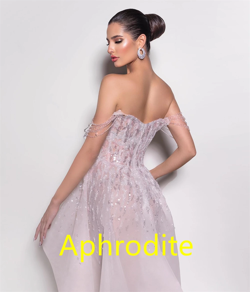 ชุดราตรีผ้าออร์แกนซ่าแบบคลาสสิกสั่งตัดพิเศษ ดีไซน์เปิดไหล่สุดหรู ชุดงานเลี้ยงคืนสู่เหย้า แฟชั่นซิปหลัง ชุดราตรี