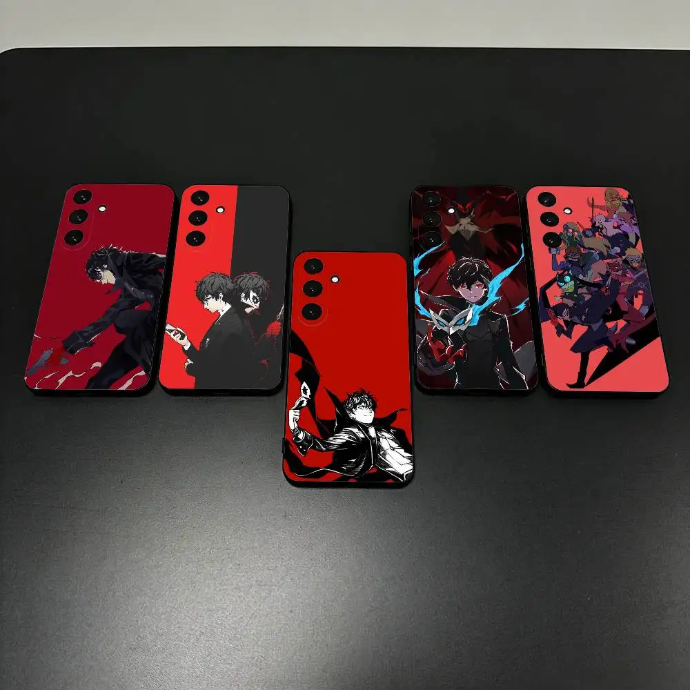 

P5 Game P-Persona 5 Phone Case For Samsung Galaxy A73,A72,A71,A70,A53,A52,A51,Others Soft Black Shell ll