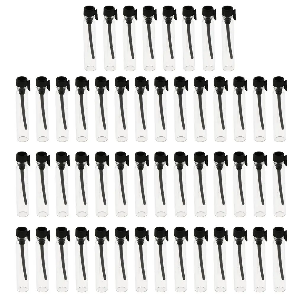 50 szt. Butelki Mini puste fiolki Pojemniki na olejki eteryczne Słoiki na perfumy