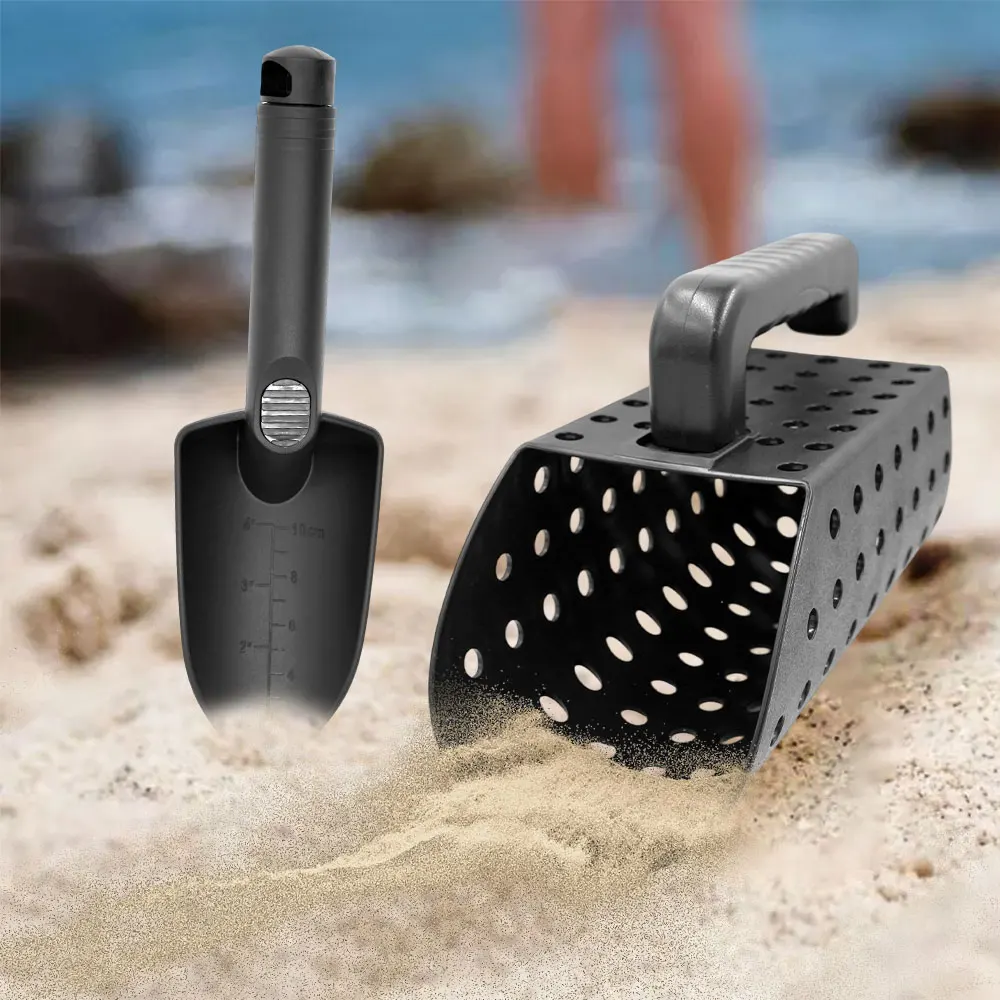 NEW ABS Plastic Beach Shovel Sand Scoop Sand Sifter Metal Detector Sand Scoop Shovel Set for Beach Metal Detecting Accessories
