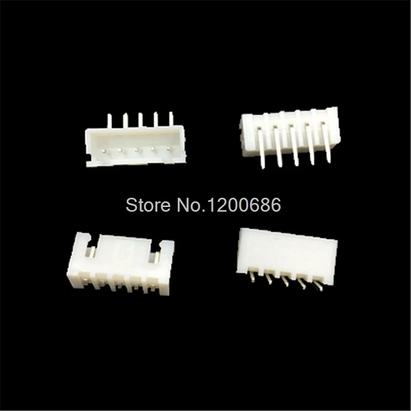 

100 piece XH 2.54 5-Pin Connector Right angle socket plug Male connector