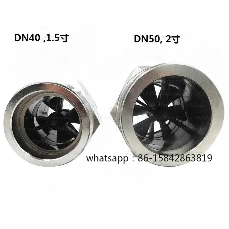 304 Stainless Steel DN40 DN50 Water Flow Sensor 1.5inch 2inch Large Diameter Hall Turbine Flow Meter