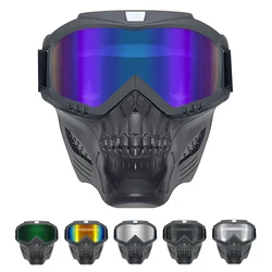 Windproof Motorcycle Goggles Mask Explosion Proof Dirt Bike Motocross CS War Game Paintball Hunting Tactical Mask