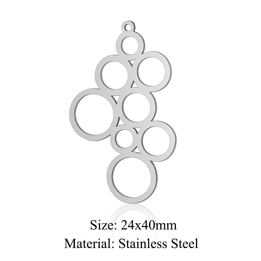 10pcs/lot Stainless Steel Triangle DIY Charm Pendant Wholesale Geometry Heart Jewelry Findings Necklace Making Top Quality