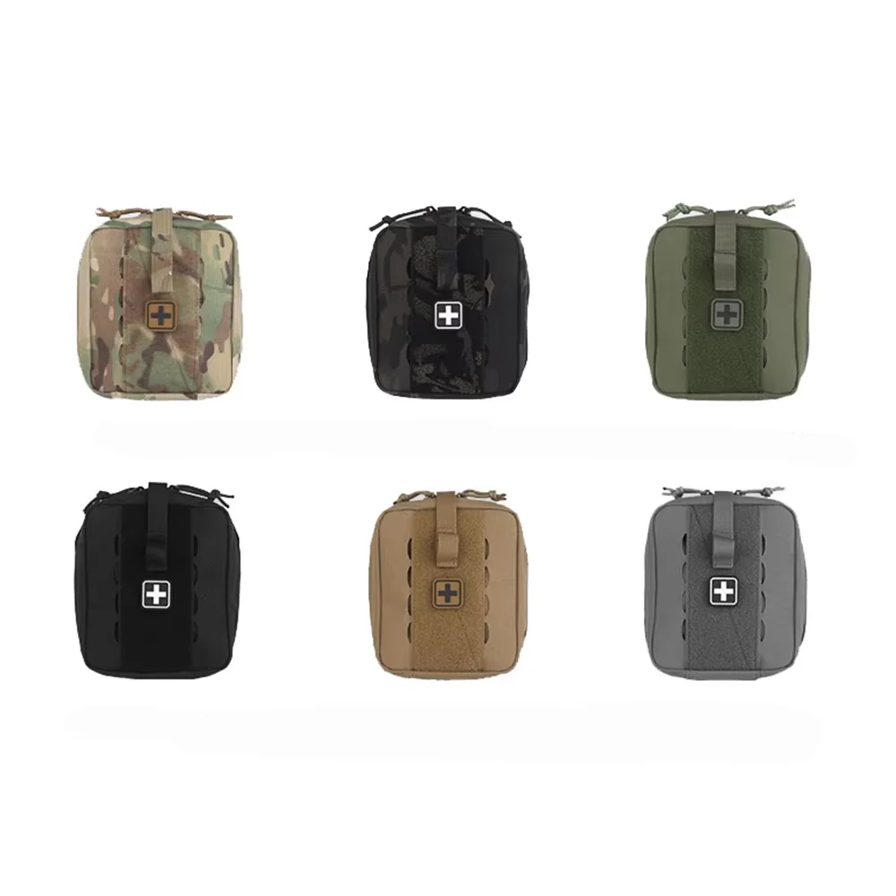 Outdoor Vest Molle Medical Pouch Medium Emergency Bag EMT First Aid Pouch Large Capacity Trauma Kit Organizer Quick Release Med