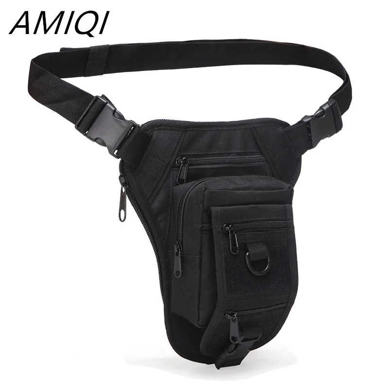 AMIQI Drop Leg Bag Outdoor Multifunctional Hiking Waist Bag Tool Waist Pack Motorcycle Sports