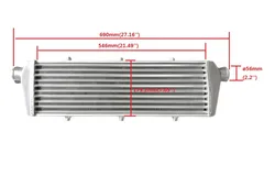 450*180*50mm Universal Turbo Intercooler OD=56mm Front Mount intercooler