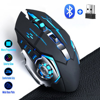 2.4G USB Wireless Bluetooth Mouse Ergonomic Silent Office Mice Rechargeable E-Sports Backlight Mouse For Computer Laptop Macbook