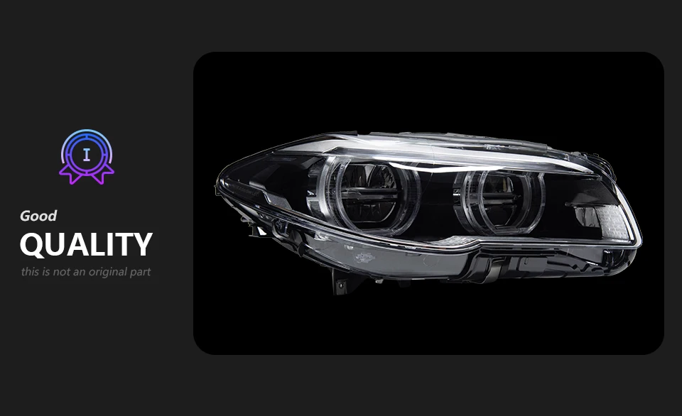 AKD Car Styling Head Lamp for BMW F10 Headlights 2010-2017 520i 525i 530i F11 LED Headlight Projector DRL Automotive Accessories