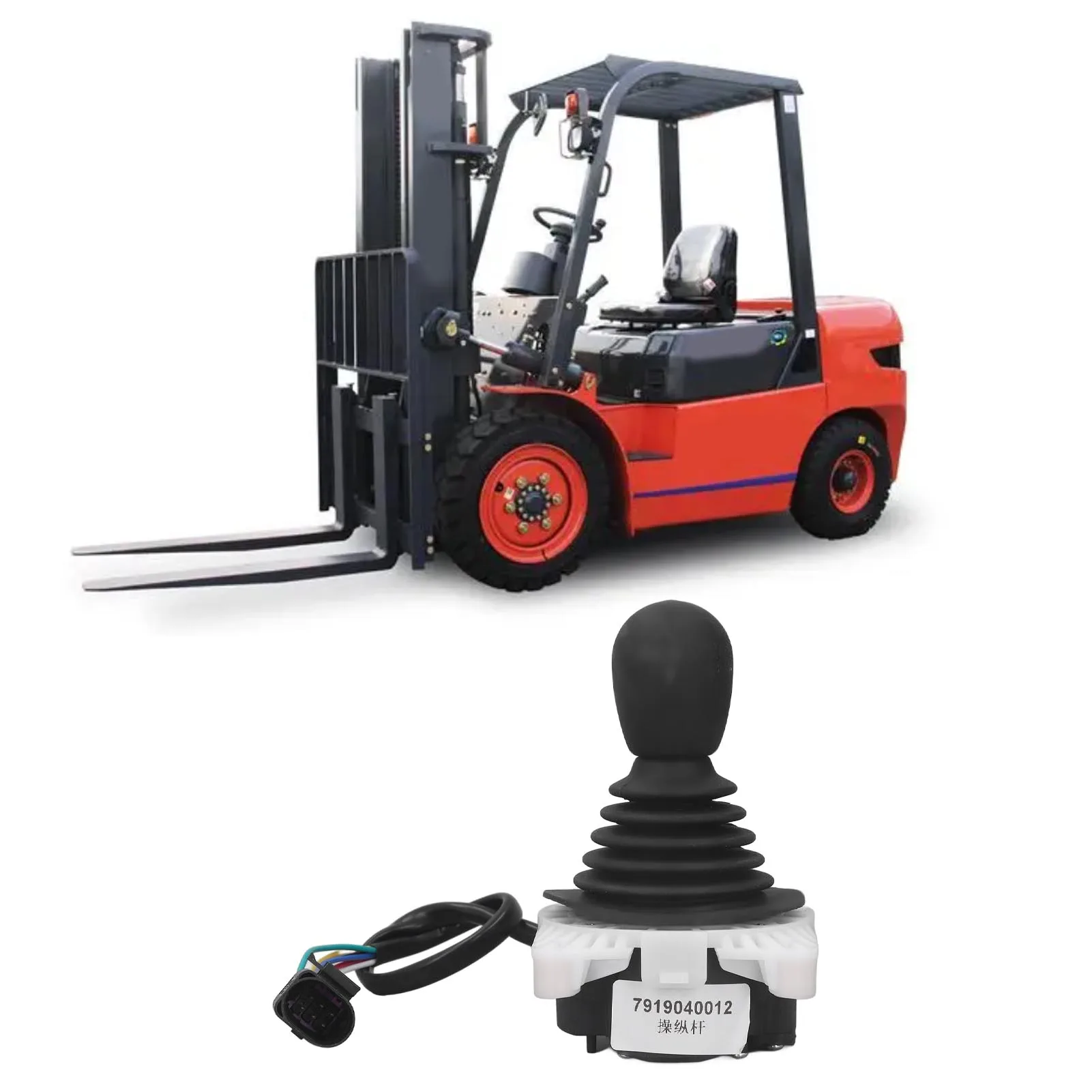 7919040012 Pengendali Joystick Joystick Ekskavator Pegangan Operasi Batang Kontrol Aksesori Ekskavator 7919040012 untuk Joystick Linde