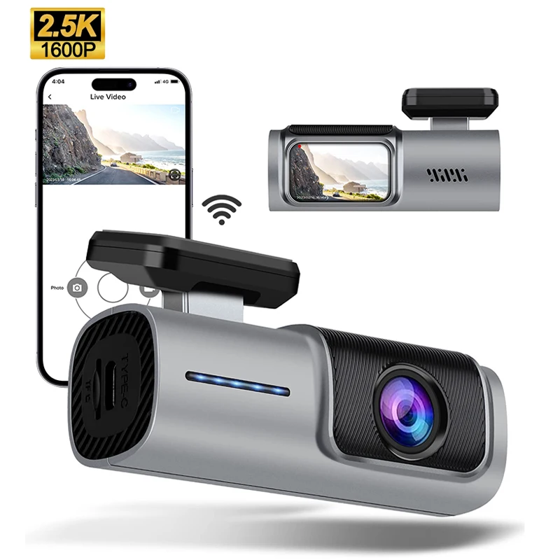 

Dashcam 2.5K Dash Cam for Car Camera for Vehicle WiFi Car DVR Mini Front Video Recorder G-Sensor Parking Mode Night Vision