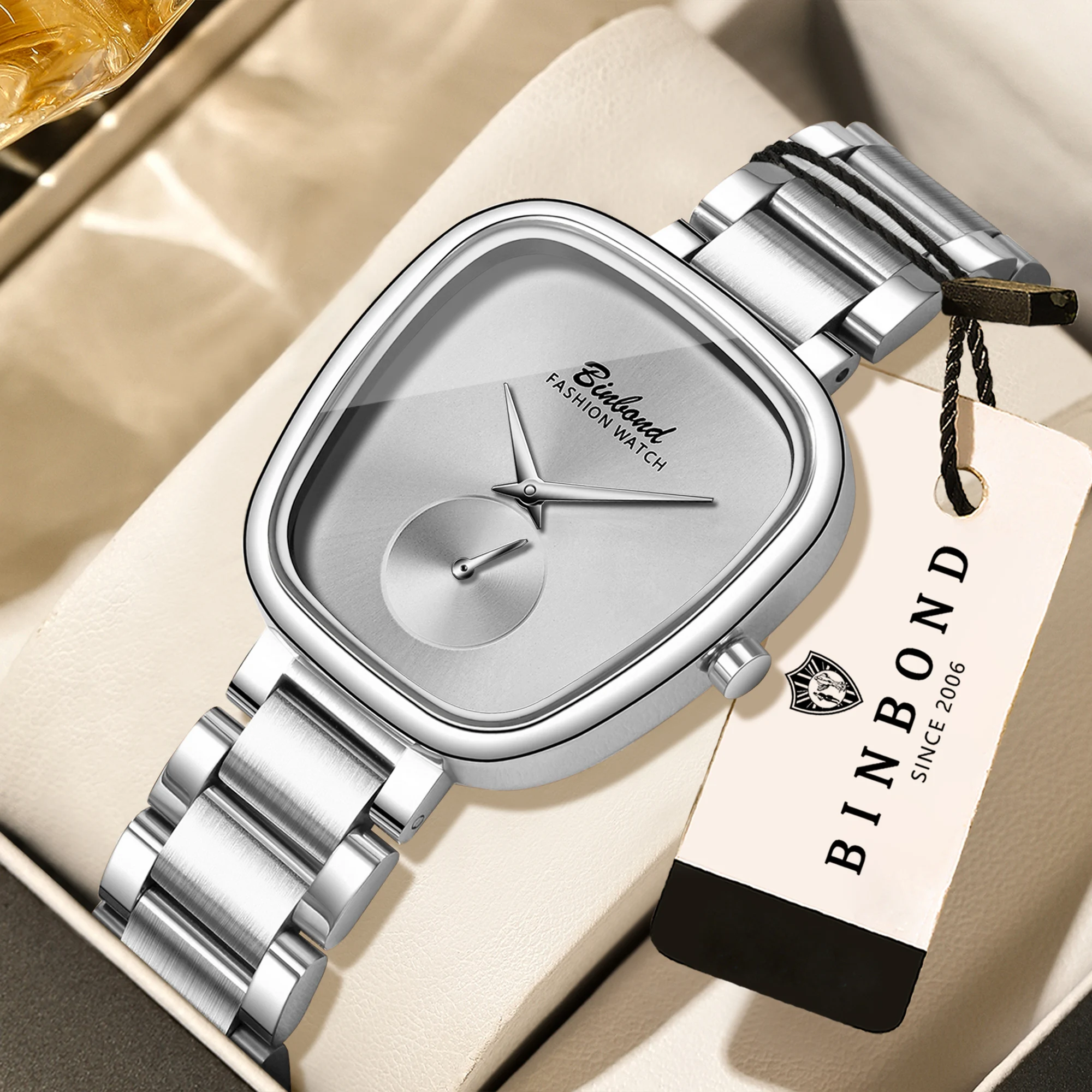 BINBOND Simple Quartz Watch for Women, Elegant Waterproof